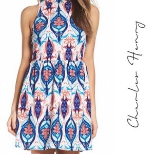 Charles Henry Halter Floral Dress Fresh Fashion